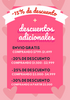 -15% DE DESCUENTO + DESCUENTOS ADICIONALES