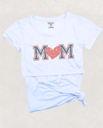 Blusa maternidad-lactancia mc estampada. Mom College