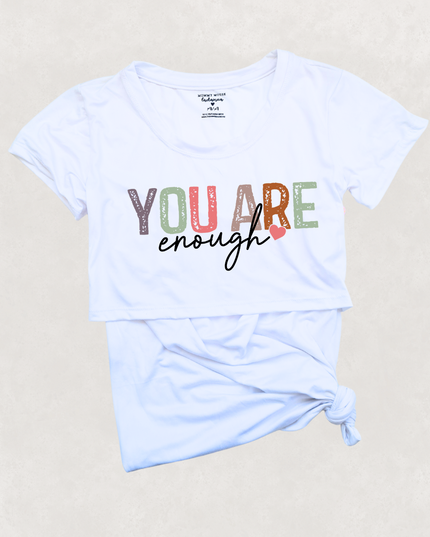 Blusa maternidad-lactancia mc estampada. You are enough