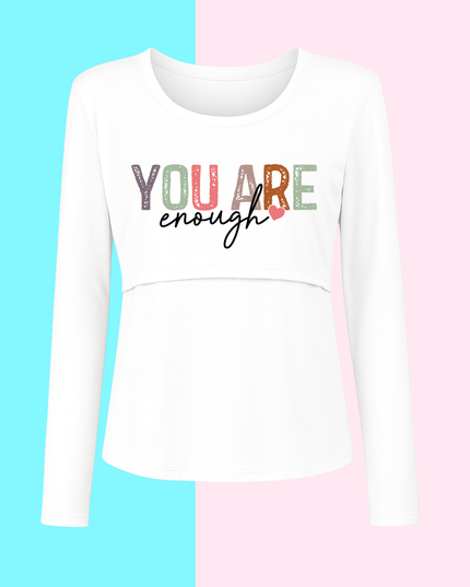 Blusa maternidad-lactancia Manga Larga. You are enough