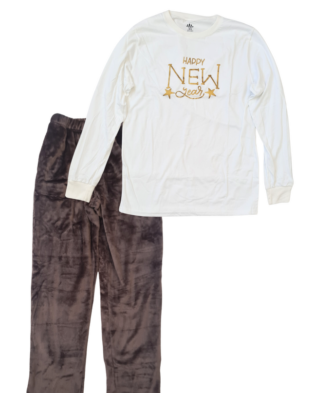 Pijama Polar Caballero. Happy New Year