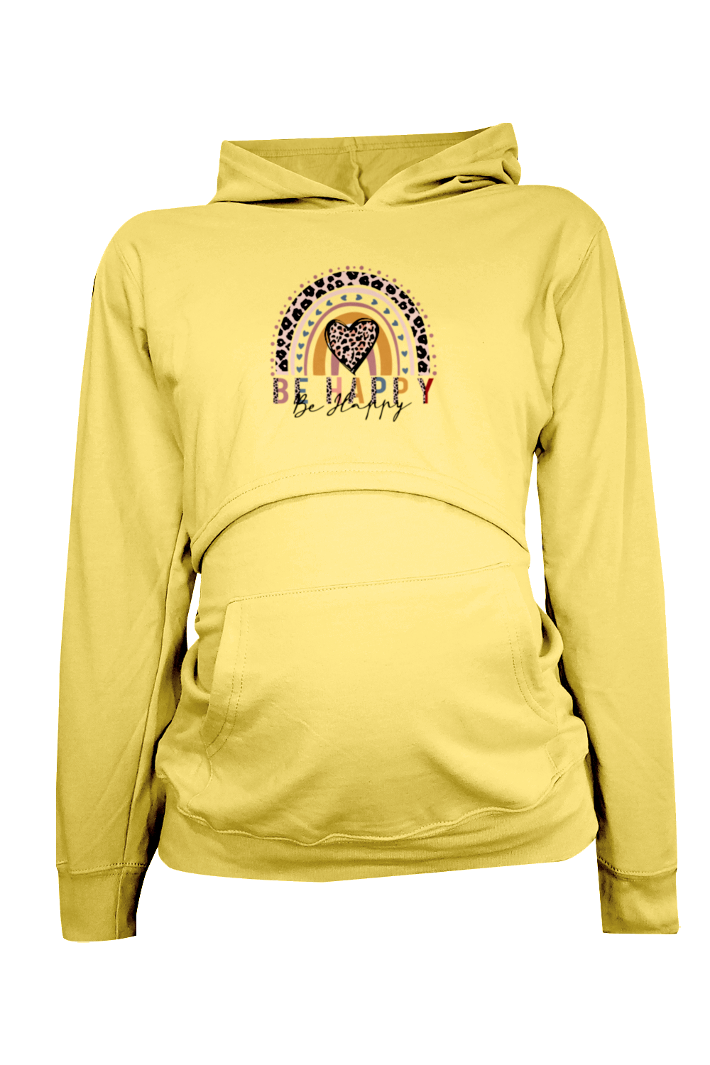 Sudadera capucha estampada Lactancia. Arcoíris Mom