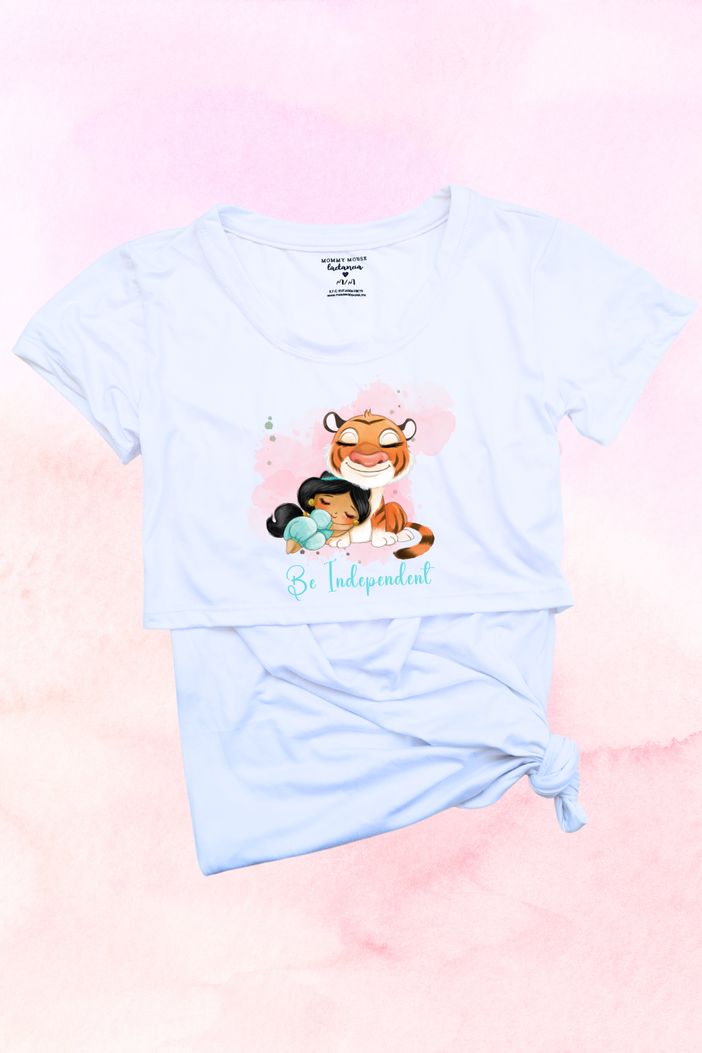 Blusa maternidad-lactancia mc estampada. Baby Jasmine
