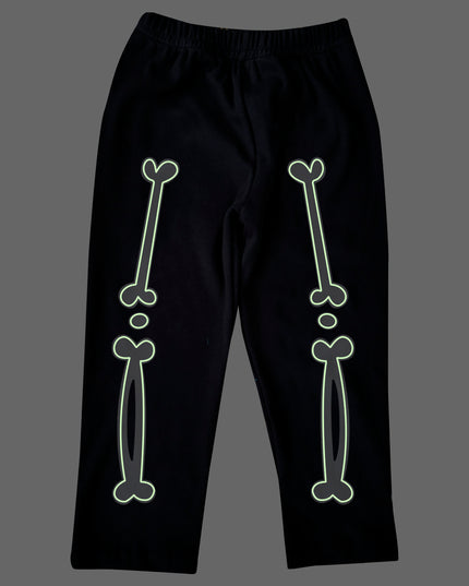 Conjunto kids 6, 12 y 18 meses . Esqueletito Glow