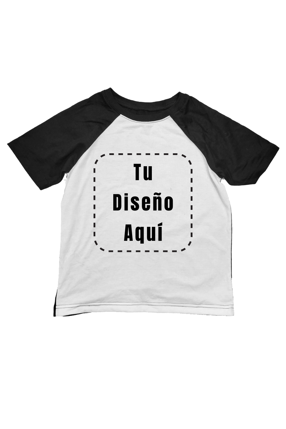 Playera Kids ranglan Sube tu diseno