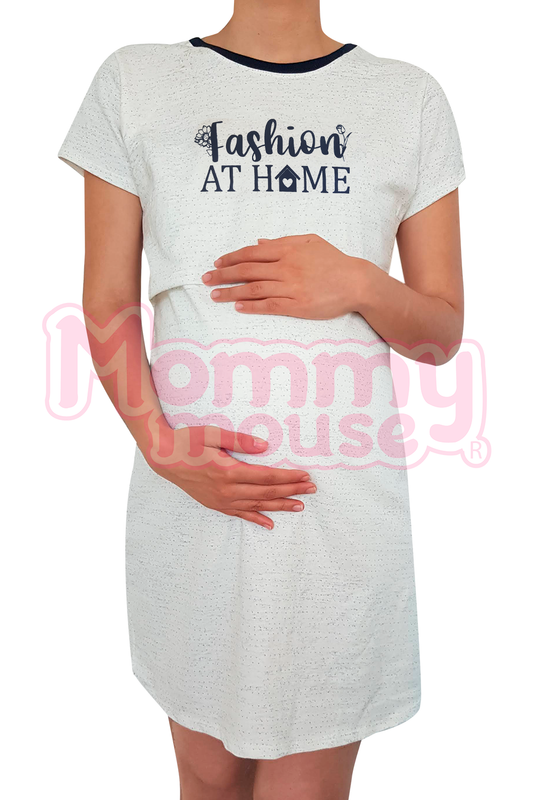 Camisón Pijama maternidad-lactancia. Fashion at home