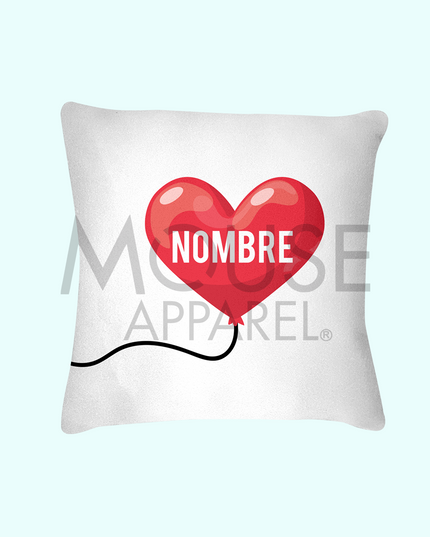Juego de Cojines decorativos. Globo Te amo (personalizado)