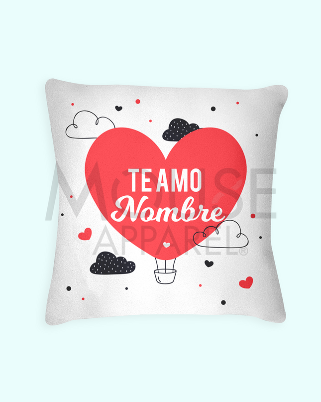 Cojin decorativo. Te amo nubes (Personalizado)