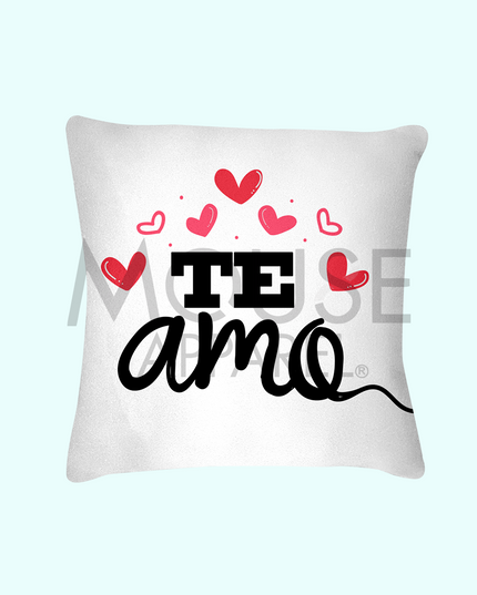 Juego de Cojines decorativos. Globo Te amo (personalizado)