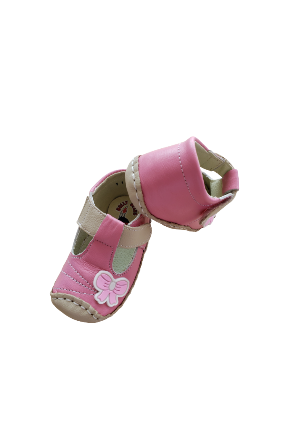 Zapato de bebé Rosa Barbie Crema/ Moño
