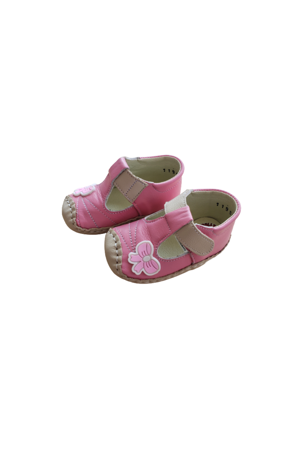 Zapato de bebé Rosa Barbie Crema/ Moño