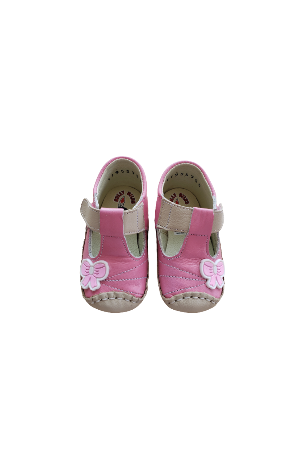 Zapato de bebé Rosa Barbie Crema/ Moño