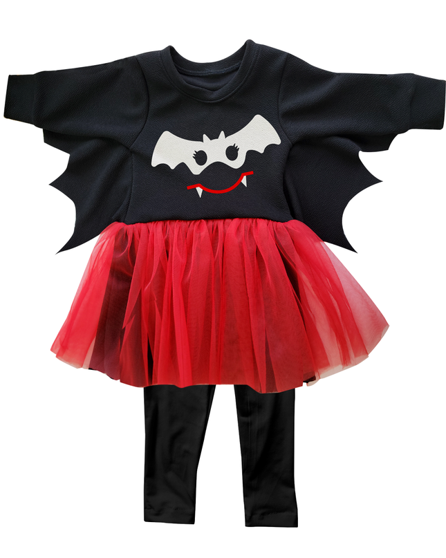 Vestido Vampira. 3 meses a 8 Años