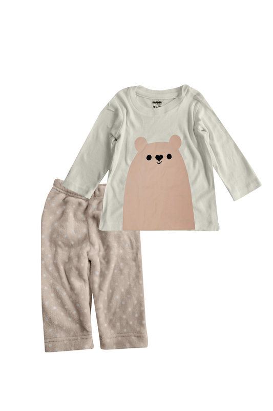 Pijama Polar 1 a 10 Años. Oso