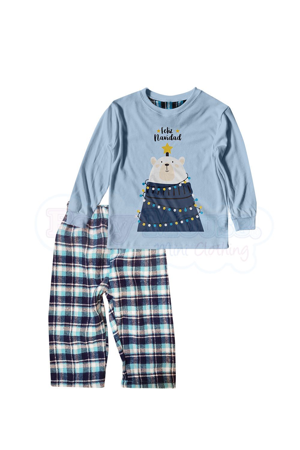 pijama oso feliz navidad