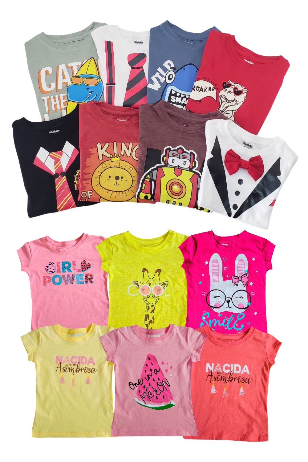 Paquete mayoreo. Playeras kids Mouse Apparel
