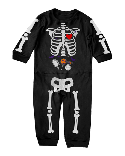 Mameluco bebé ml. Esqueleto baby Brilla