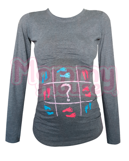 Blusa Maternidad Básica Manga Larga. Gato