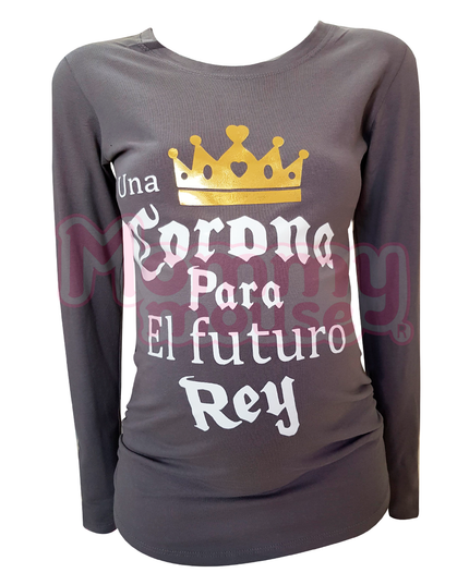 Blusa Maternidad Básica Manga Larga. Futuro Rey