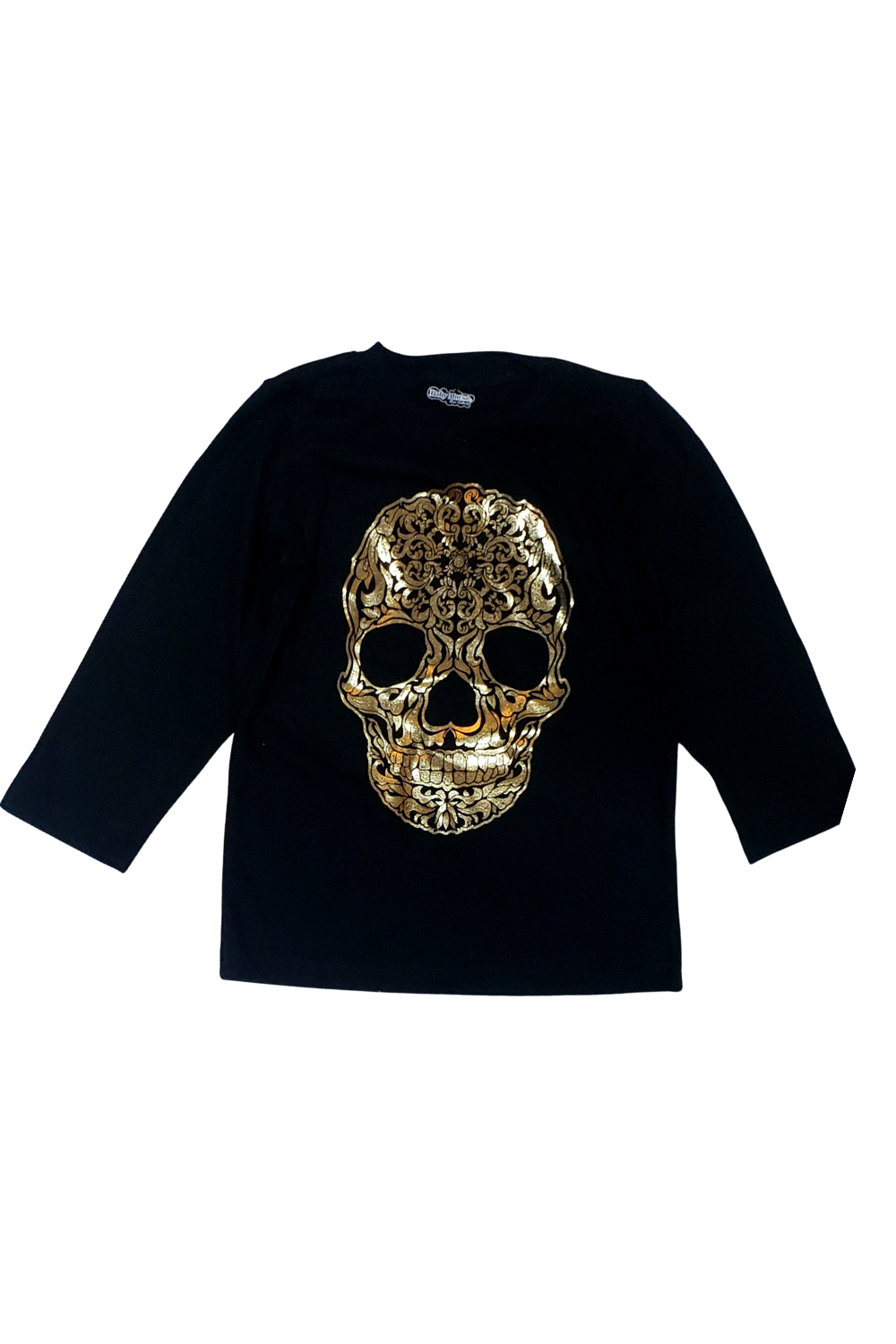 Playera negra discount con calavera