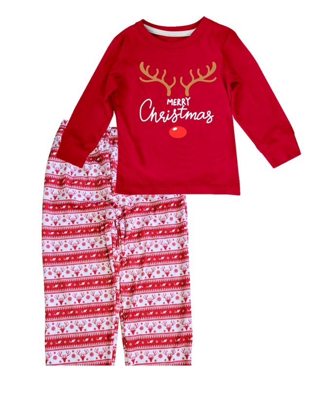 Pijama Kids 1 a 14 años. Renos trineos