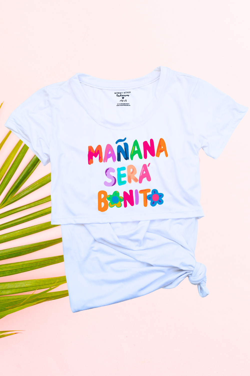 Blusa maternidad-lactancia mc estampada. Mañana será bonito