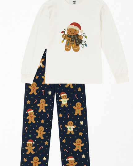 Pijama Flanel Caballero. Galleta Jengibre caramelos