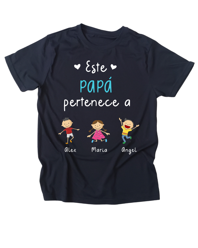 Playera caballero personalizada. Este papá pertenece a