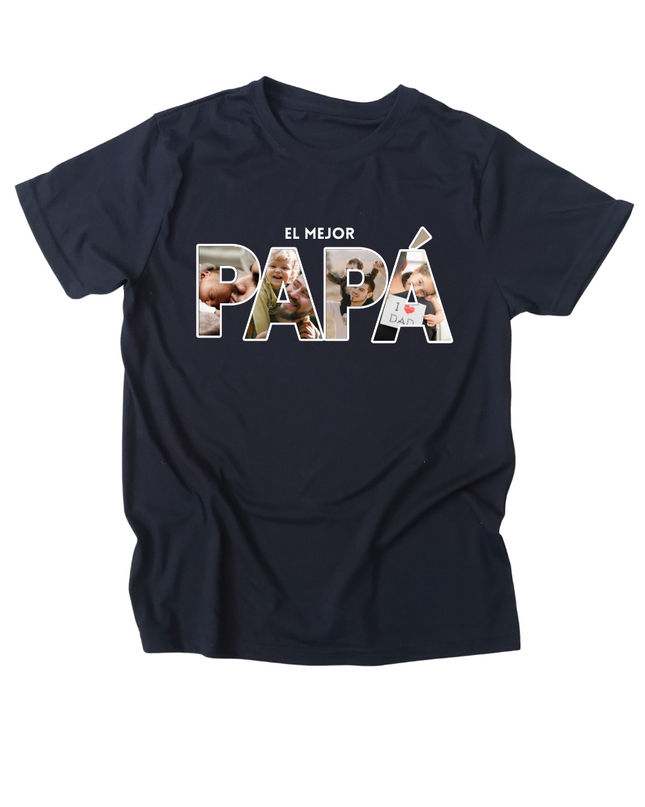 Playera caballero. Papá Fotos personalizadas
