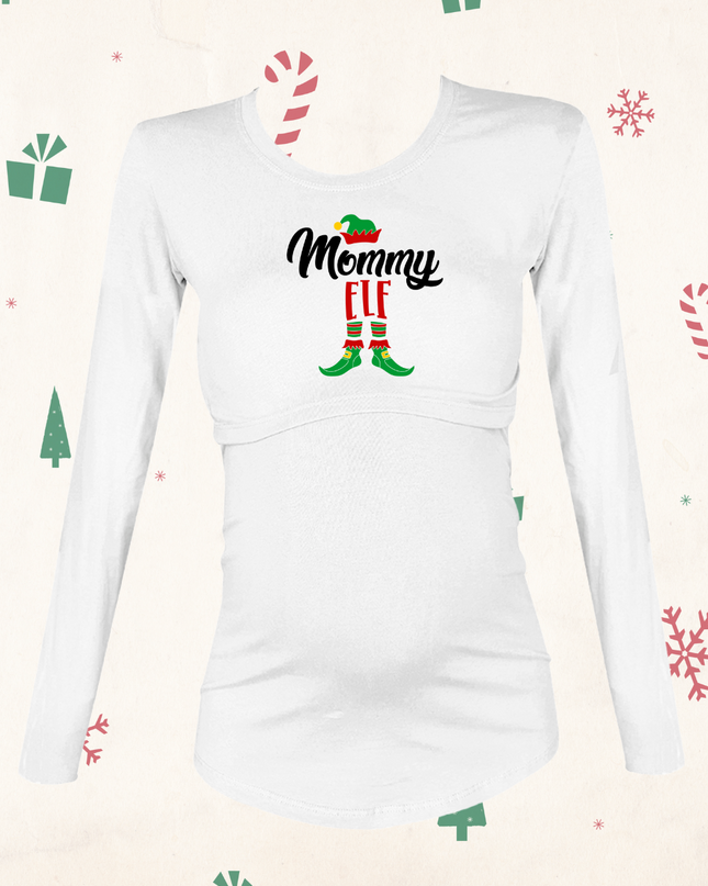 Blusa maternidad-lactancia Manga Larga. Mommy elf