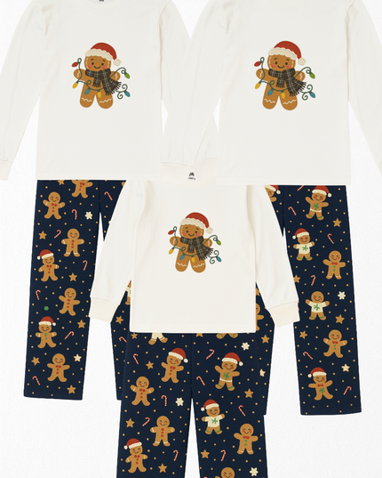 Pijama Flanel Caballero. Galleta Jengibre caramelos