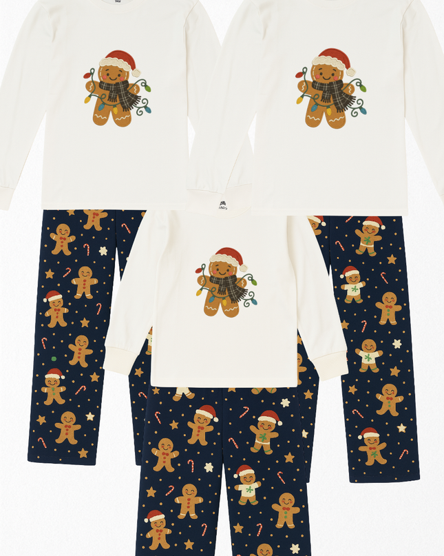 Pijama Flanel Caballero. Galleta Jengibre caramelos