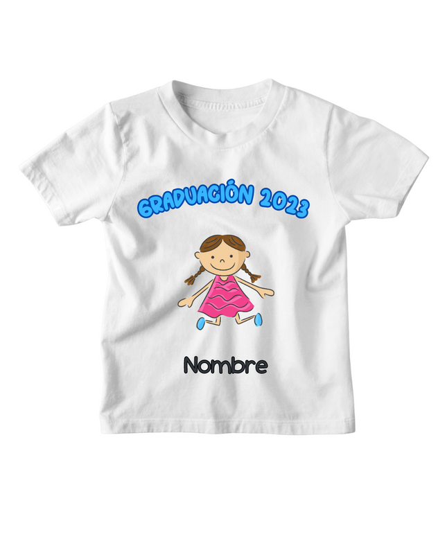 Playera Kids personalizada. Graduación bus