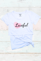 Blusa maternidad-lactancia mc estampada. Loveful