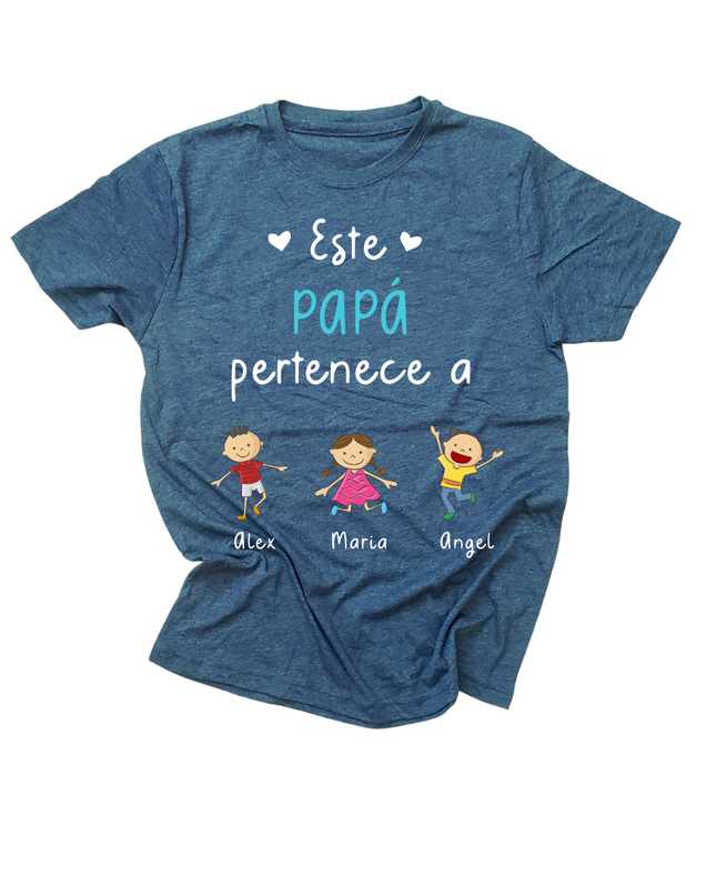 Playera caballero personalizada. Este papá pertenece a