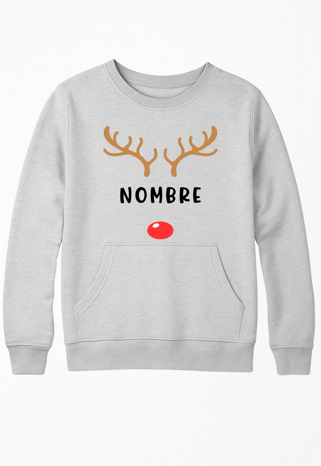 Sudadera afelpada Unisex. Reno nombre