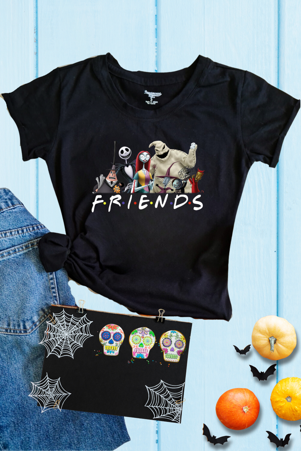 Playera Dama. Friends Horror Jack