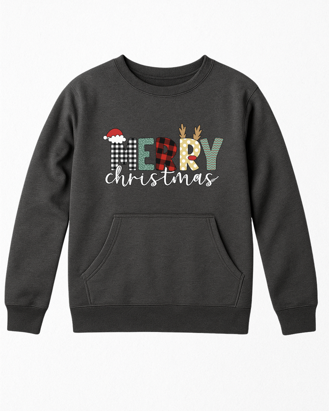 Sudadera afelpada Unisex. Merry Mix