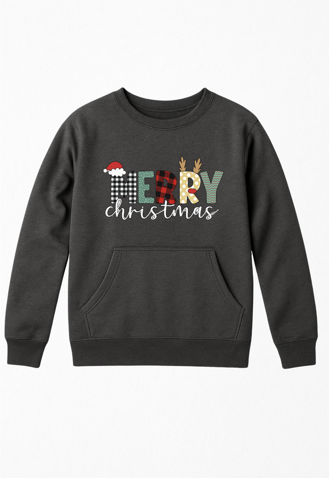 Sudadera afelpada Unisex. Merry Mix