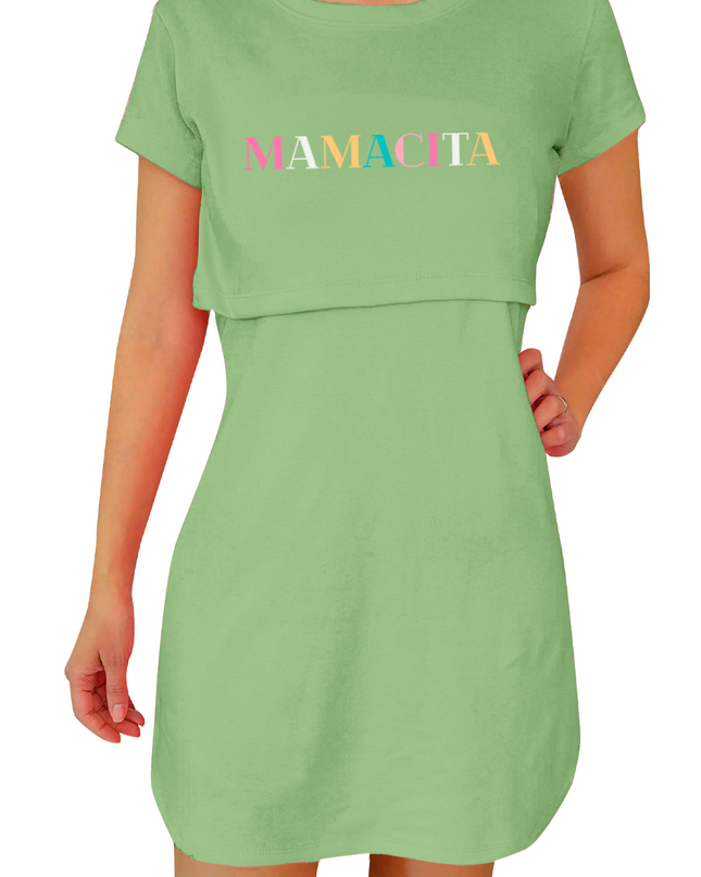 Vestido Camisón maternidad-lactancia mc. Mamacita
