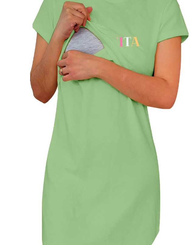 Vestido Camisón maternidad-lactancia mc. Mamacita