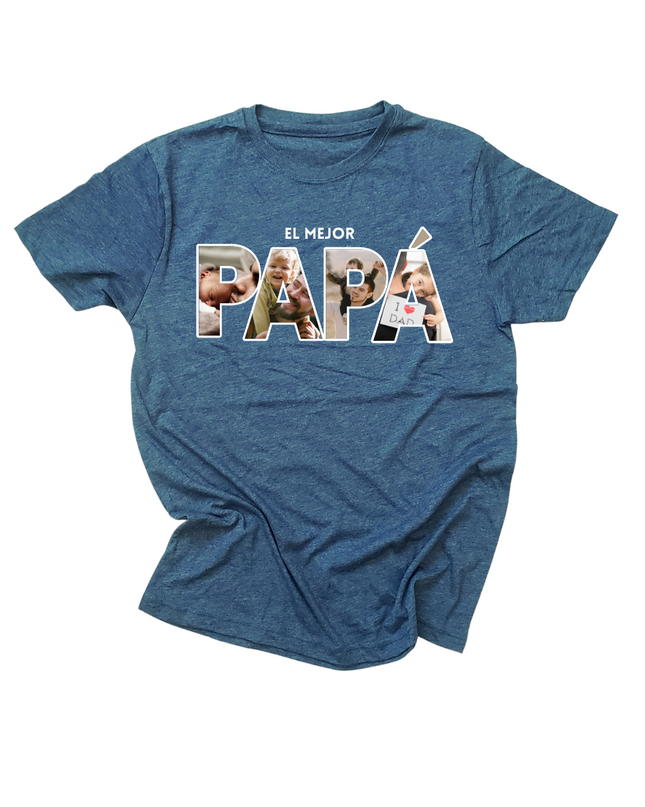 Playera caballero. Papá Fotos personalizadas