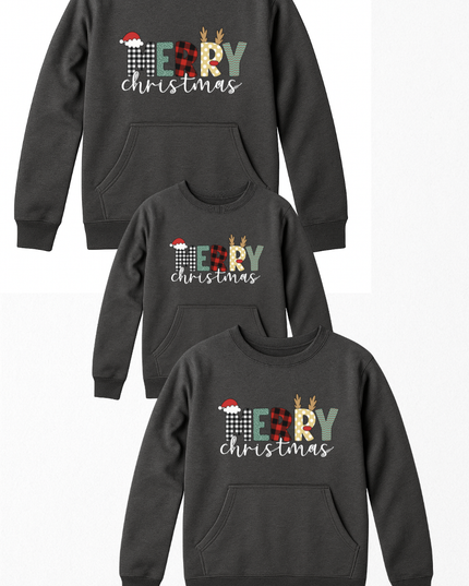 Sudadera afelpada Unisex. Merry Mix