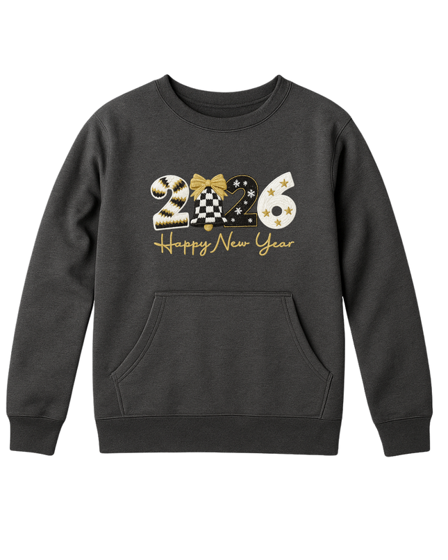 Sudadera afelpada Unisex. 2026 Happy New Year