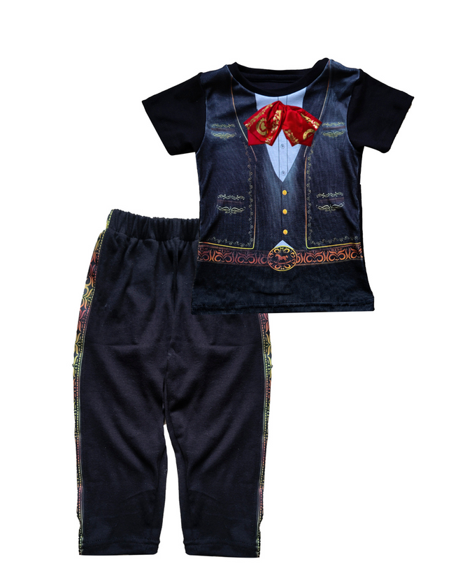 Conjunto MC Bebé 2 Pzas. Charrito mexicano moño real
