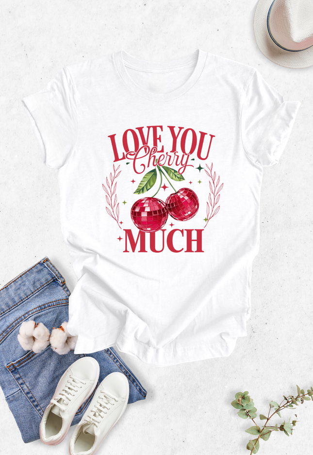 Blusa dama manga corta. Cherry Love