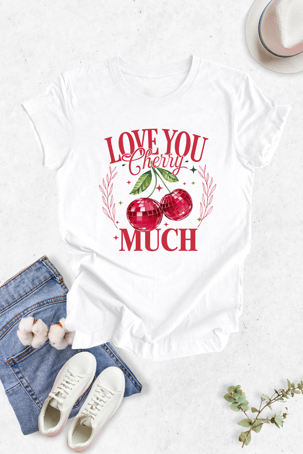 Blusa dama manga corta. Cherry Love