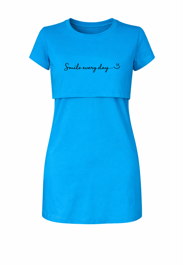 Vestido Camisón maternidad-lactancia mc. Smile every day