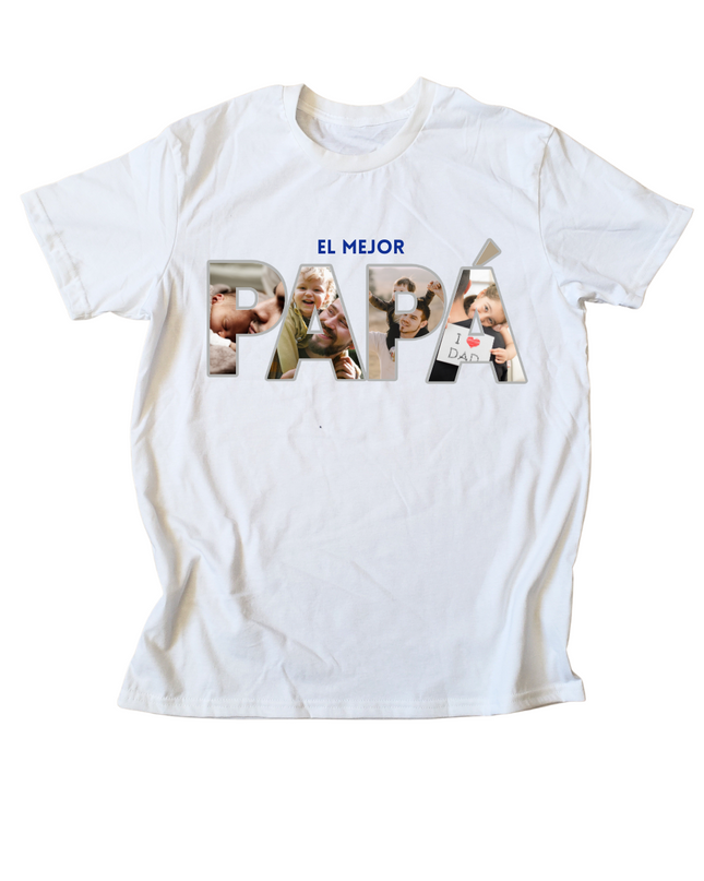 Playera caballero. Papá Fotos personalizadas