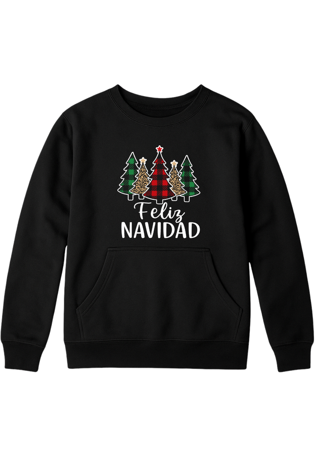 Sudadera afelpada Unisex. Christmas Forest